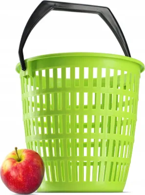 Produktbild von Aufbewahrungskorb - Korb mit Griff - Universal einsetzbar - Fassungsvermögen 12 l - Für Wäsche und Obst