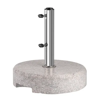 Produktbild von Sekey Sonnenschirmständer Granit 25 kg Rund Edelstahl Sonnenschirmsockel Balkon Terrasse