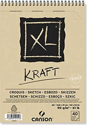 Produktbild von CANSON Skizzen und Studienblock XL Kraft DIN A5 40 Blatt