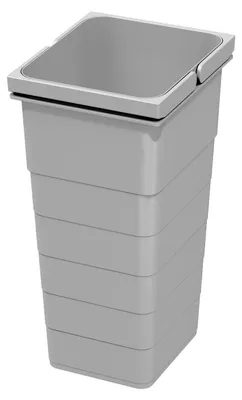 Produktbild von Ninka Abfallsammler 11,5 Liter alugrau – Einbau-Abfalleimer, Modell 5072
