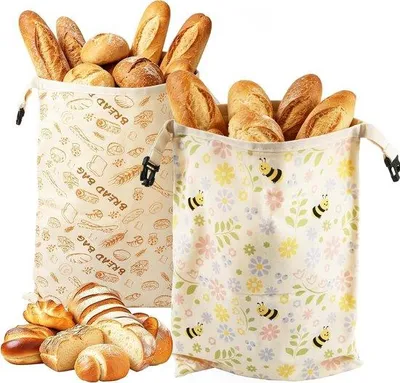 Produktbild von Bienenwachstücher, 2 Stück, Bienenwachstücher für Brot, 33 x 43 cm