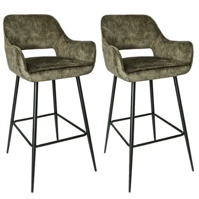 Produktbild von PTMD - Barhocker Fallon - Schwarz - 61 x 53 x 105 cm