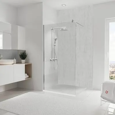 Produktbild von SCHULTE Duschrückwand DecoDesign ExpressPlus Beton hell 255 x 125 cm EP1902225 625