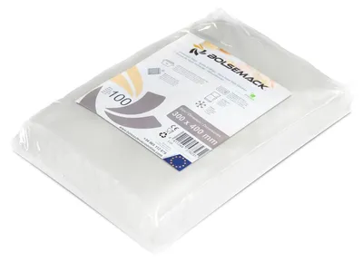 Produktbild von Vakuumbeutel Vakuumierbeutel Vakuumfolie - 200 x 200 mm - 100 Stück - PA/PE 20/70