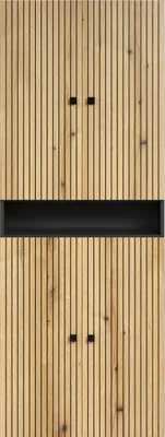 Image de PureBliss armoire haute pour salle de bainReproduction chêne, anthracite.