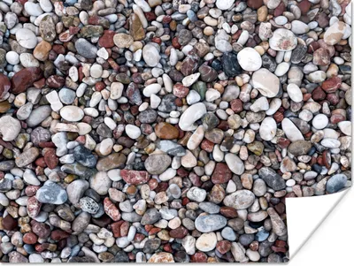 Produktbild von MuchoWow® Poster Naturstein - Schotter - Steine 120x90 cm - Wandbild