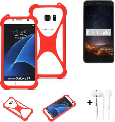 Produktbild von Handy-hülle + Kopfhörer kompatibel mit Doogee X20 Schutz-hülle Bumper Silikon Schutz Hülle Cover Case Silikoncase Silikonbumper TPU Softcase