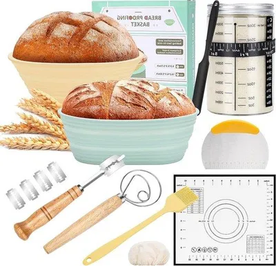 Immagine prodotto di Kit iniziale per pane a lievitazione naturale - Set completo per la panificazione