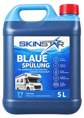Produktbild von Chemietoiletten Sanitärflüssigkeit Spülwasserzusatz Zusatz Camping WC Meeresduft - Typ: 5l Spülung