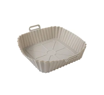 Produktbild von 2-tlg. Silikonform für Heißluftfritteusen - 21 x 19,5 x 6 cm, Antihaft & Lebensmittelecht