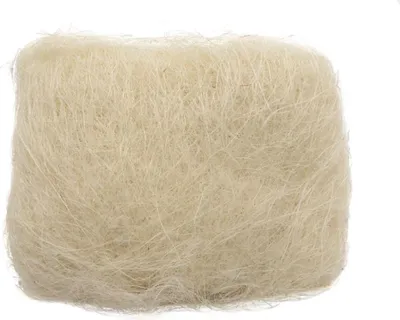 Produktbild von Sisal Dekogras zum Basteln ca. 14x18cm weiß - creme
