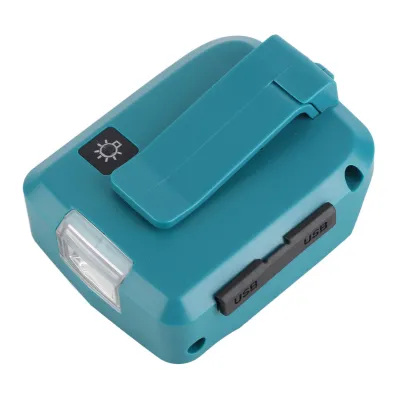 Produktbild von Dual-USB-LED-Licht-Adapter, LED-Licht-Akku-Adapter, Lithium-Batterie-Licht-Adapter, LED-Licht-Konverter, Batterie-Adapter-Konverter, Stromquelle-Ladegerät