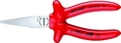 Produktbild von GEDORE VDE 8120-160 VDE-Flachzange mit Tauchisolierung 160 mm, 6715330