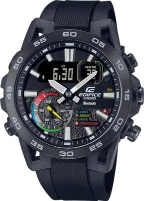 Casio ECB-40MP-1AEF Edifice Herrenuhr Schwarz/Bunt 1