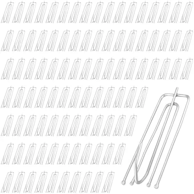 Obrázok produktu pre Omgoods - 300 kusov kovových závesných háčikov - 75 x 30 mm