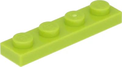 Image de LEGO : 50 pièces Platte 1x4 à Limettengrün
