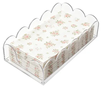 Acryl-Serviettenhalter transparent 23x13x6,2 cm