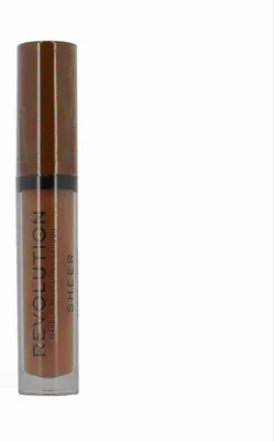 Zdjęcie produktu dla Makeup Revolution, Sheer Brillant, Vegan, Lip Gloss, 123, Brunch, 3.5 ml