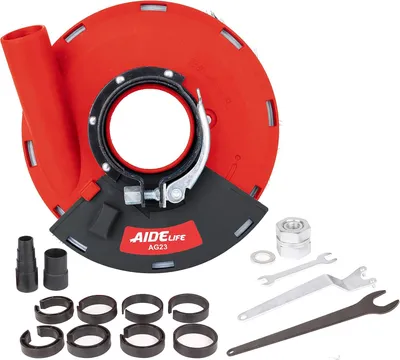 Produktbild von Absaughaube Winkelschleifer 180 mm, mit Bürstenkranz für Beton, zum Schleifen