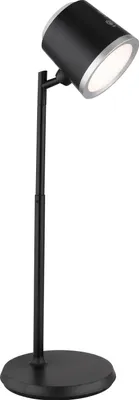 Immagine prodotto di Globo Meeya Lampada da tavolo LED 6W CCT nero opaco, luce notturna in plastica Ø8,6cm 58454B