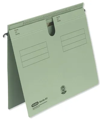 Immagine prodotto di Cartelline sospese, formato 81, colore verde, confezione da 50 pezzi