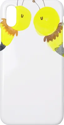 Produktbild von Mr. & Mrs. Panda Iphone 10 Handyhülle Biene Liebe - Weiß - Geschenk, Hülle, Handy, X, Cover, Hummel