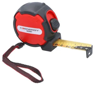 Produktbild von ENERGY Maßband 5m 25mm Bandmaß Taschenbandmaß Halterung Feststeller Rücklauf
