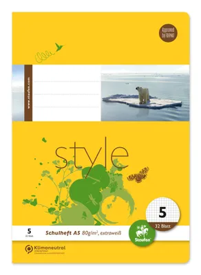 Produktbild von Staufen® style 040532005 Heft LIN5 - A5, 32 Blatt, 80 g/qm, kariert