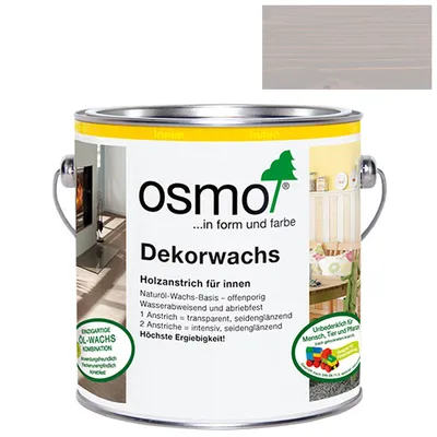 Produktbild von Osmo Dekorwachs 375 ml seidengrau
