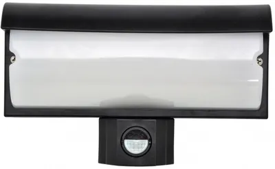 Produktbild von Ecolite LED-Leuchte mit Sensor, 120°, 45 LEDs, 9 W, IP44, schwarz, WHLX84-CR