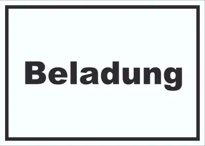 Produktbild von Beladung Schild mit Text Transport Fracht waagerecht A3 (297x420mm)