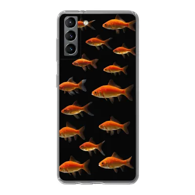 Produktbild von MuchoWow® Handyhülle Schutzhülle Hülle für Samsung Galaxy S21 Plus Goldfisch - Tiere - Schwarz Silikon Softcase Handy Hülle - Handy-Tasche
