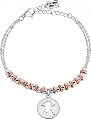 Imagen del producto de Pulsera de cuentas de acero para bebé, modelo LPS05AQL04