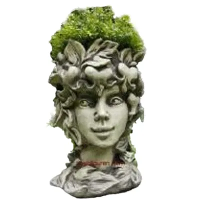Produktbild von Schöner Blumentopf Tränendes Herz zur Dekoration für den Garten aus Steinguss Neu Frostfest Witterungsbeständig zur Gartengestaltung 24-60025