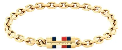 Image de Tommy Hilfiger Hommes Bruce Chain Bracelet en or Acier inoxydable Fermeture magnétique