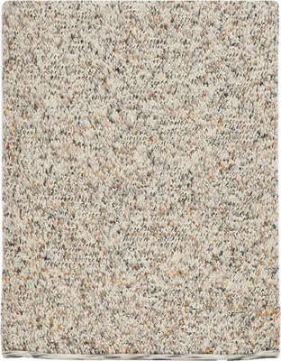 Produktbild von Wohn- und Schlafzimmerteppich aus unifarbener Wolle mit Kunstmuster MARBLE A
