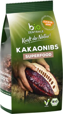 Produktbild von Superfood Kakaonibs intensiv herb knackig und nährstoffreich 200g