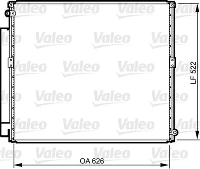 Produktbild von VALEO 814203 Kondensator Klimaanlage Klimakondensator für TOYOTA LAND CRUISER (KDJ12, GRJ12) +Trockner