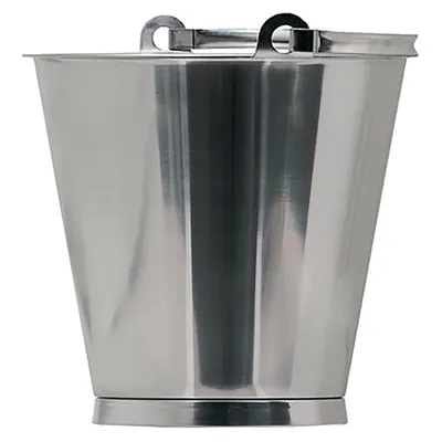 Produktbild von Edelstahleimer Edelstahl Futter Eimer mit Skala, lebensmittelecht 15 Liter mit Deckel