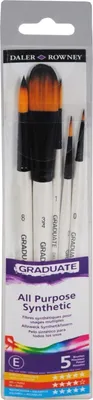 Produktbild von Daler Rowney Graduate Multi-Technique Brush Synthetic Pinselset 5 Stck