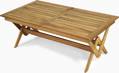 Produktbild von Großer Gartentisch  Holz Möbel Designer Tisch Robuste Esstische