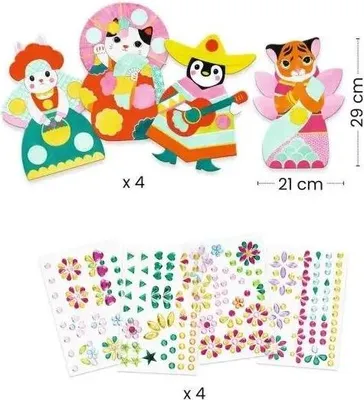 Produktbild von Fantasie4Kids OHG Sticker 3-6: Strasssteine