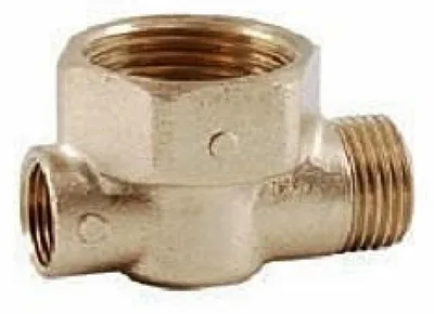 Image de Raccord en T, femelle 3/4" x mâle 1/2" x femelle 3/8", référence 2118.02
