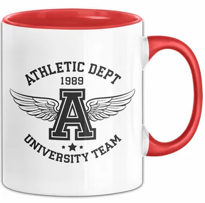 Produktbild von Sportabteilung Universitätsmannschaft Tasse Geschenk Lustige Geschenkidee Spruch (Rot)