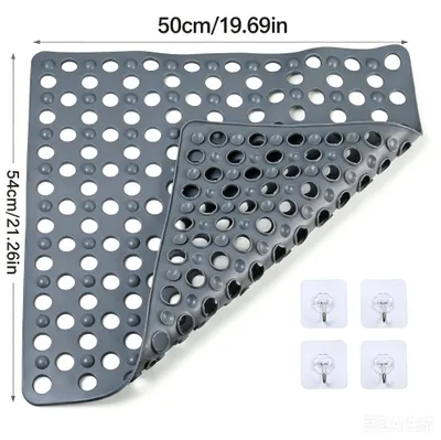 Obrázok produktu pre Protisklzová podložka do sprchy, 54 × 50 cm, PVC