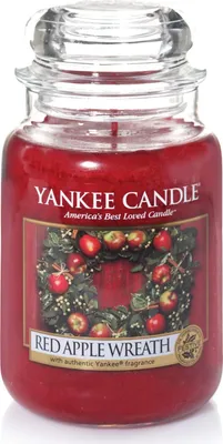 Obrázok produktu pre Yankee Candle Duftwachsglas groß Červený jablkový veniec 1120697E