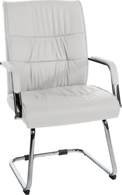 Produktbild von Besucherstuhl – Gastgeberstuhl – Komfortables Design und ergonomischer Sitz | Farbe: Weiß