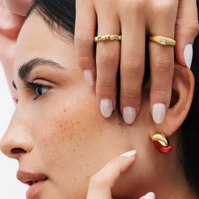 Produktbild von Eleganter Gold Damen Ring Größe 7
