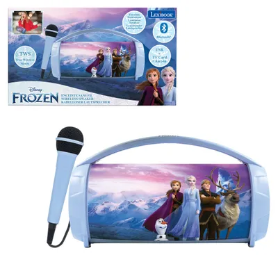 Produktbild von Lexibook, Die Eiskönigin, Karaoke-Lautsprecher, blau lila, BTP585FZZLXB