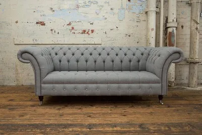 Produktbild von Graue Designer Sofa Couch Polster XXL 3 Sitzer Big Sofas Couchen Textil Leder